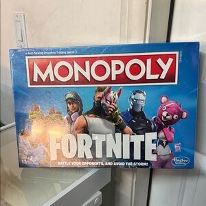 Hasbro Monopoly Fortnite Edition Game - Blue and Red